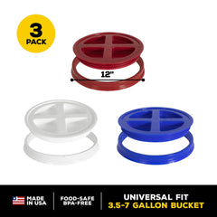 Gamma Seal Lid on pet food bucket keeps food fresh and pests out.