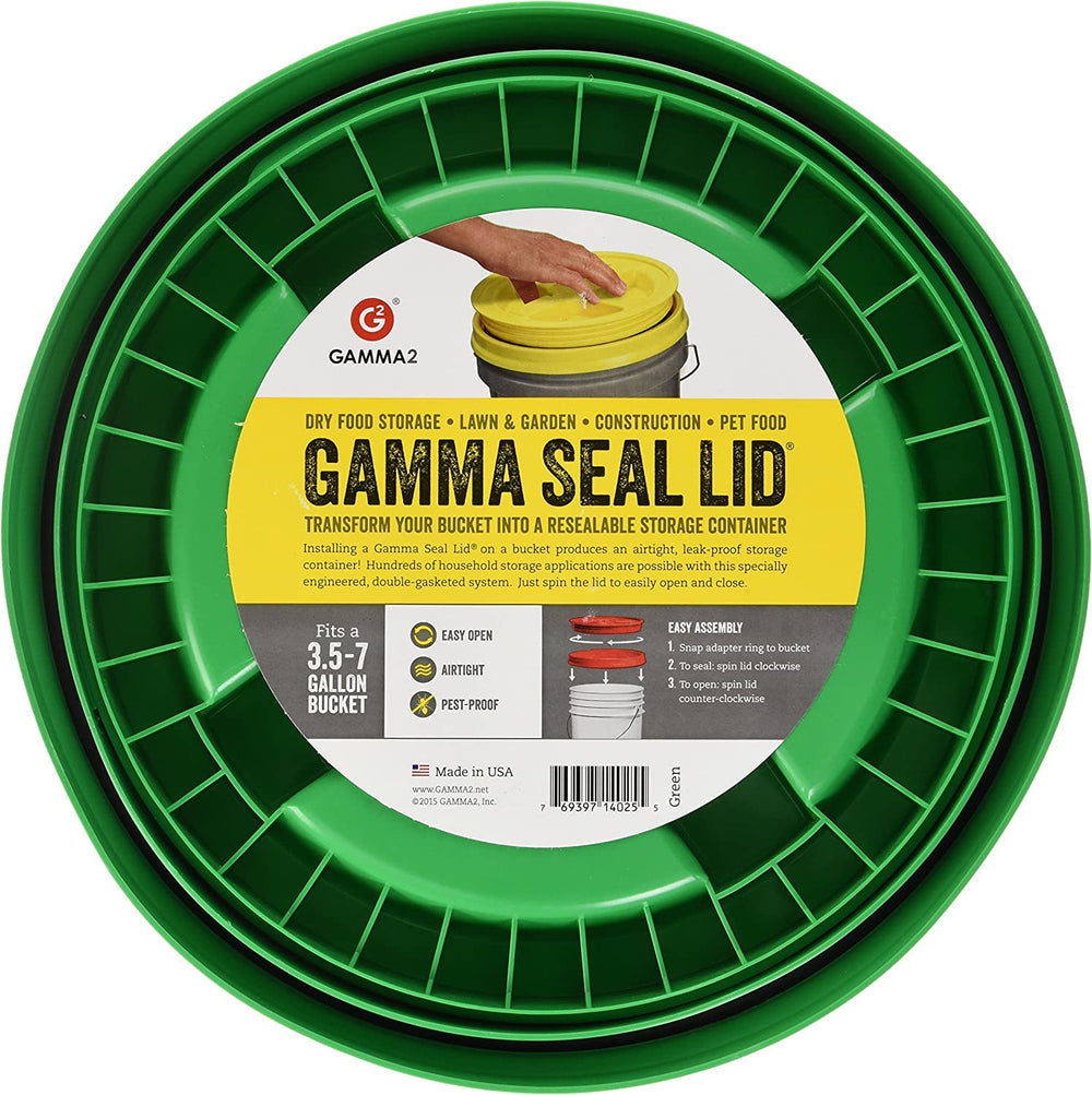 Gamma2 Gamma Seal Lid fits standard 3.5–7 gallon buckets for versatile storage.