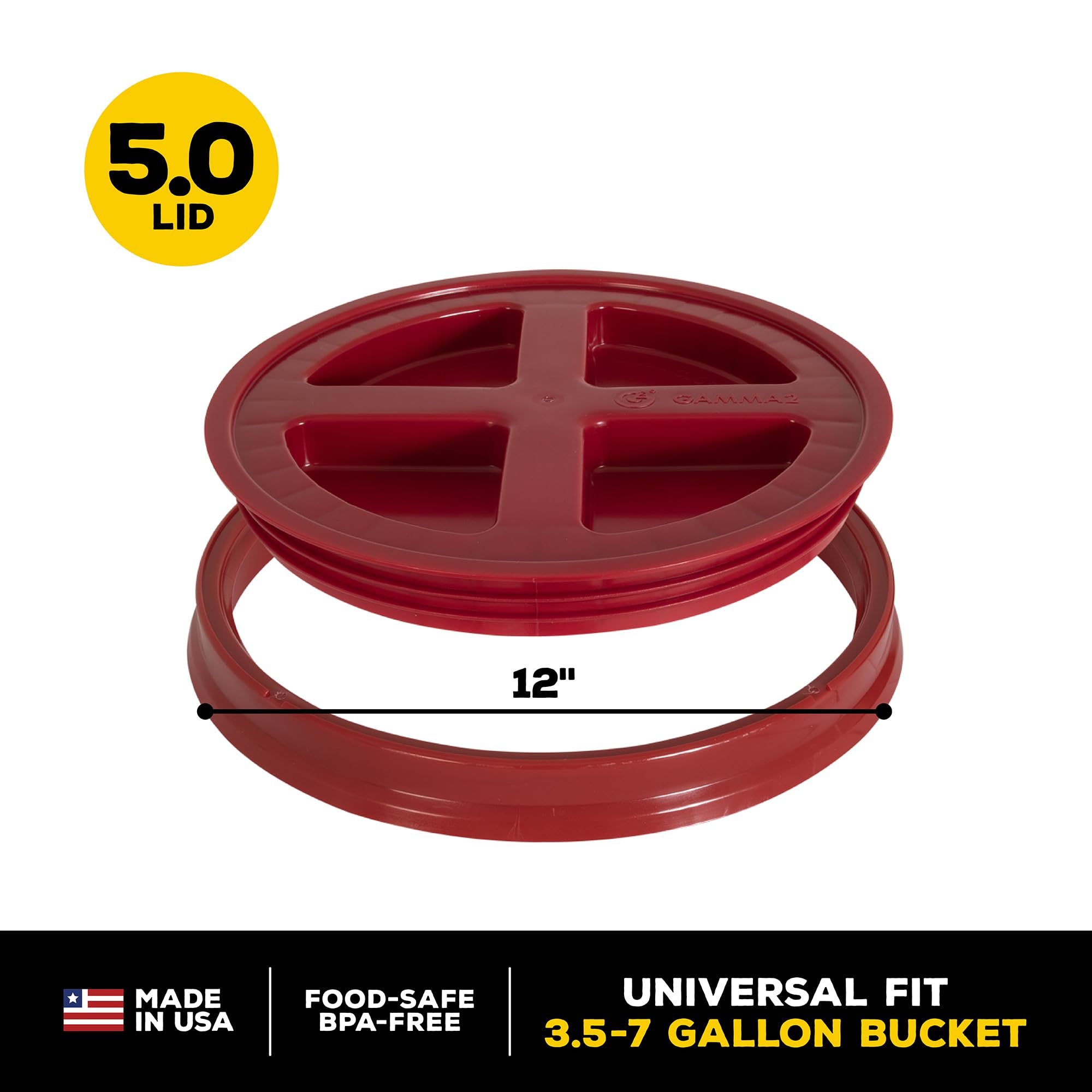 Gamma Seal Lid easy-to-use design invites effortless sealing and access.