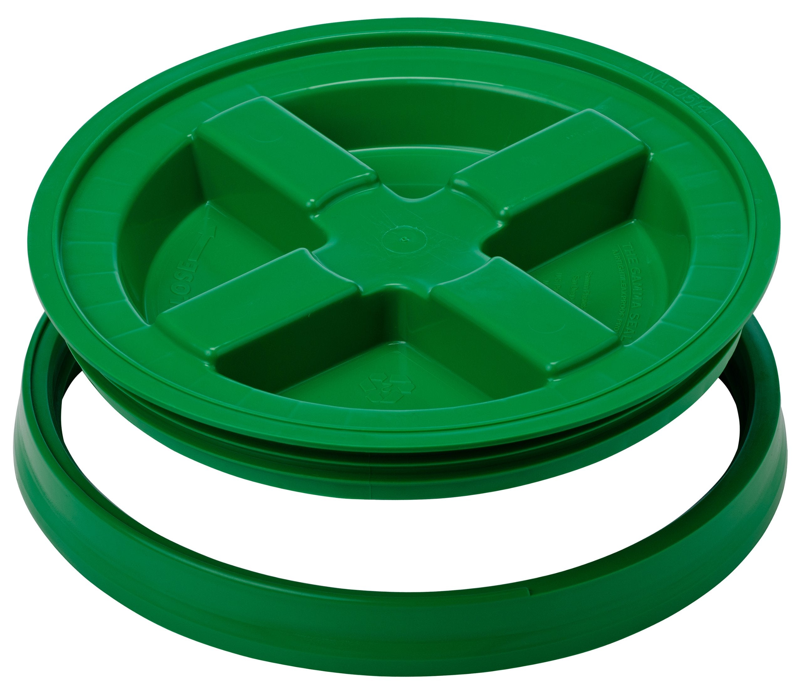 Gamma Seal Lid is BPA-free and food-grade for safe storage applications.