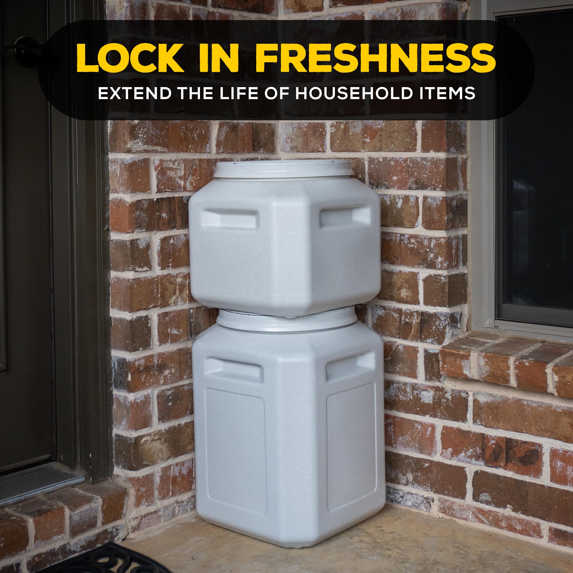 Gamma2 Vittles Vault stores bird seed securely and odor-controlled.