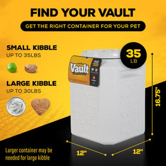 Gamma2 Vittles Vault includes a scoop for easy portioning.