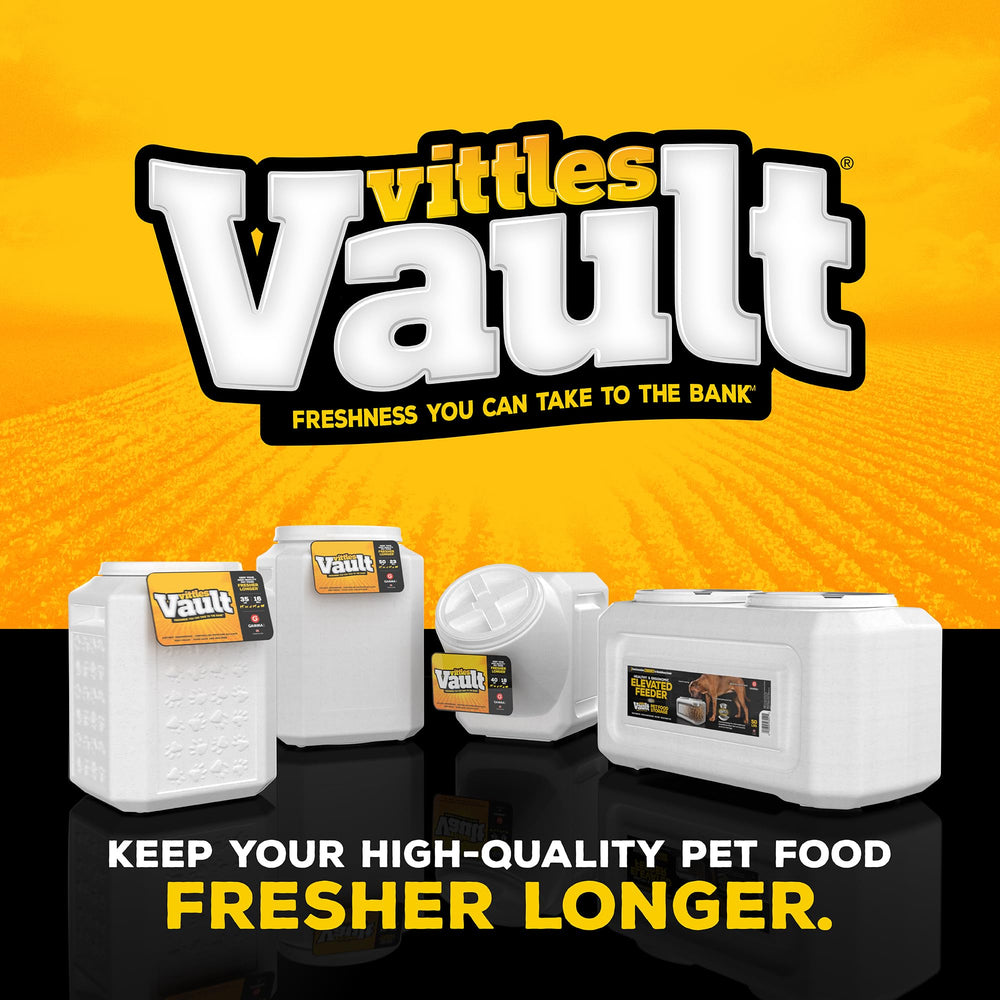 Gamma2 Vittles Vault stackable design for 40lb and 60lb options.