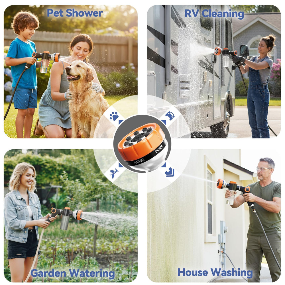 Ganciu yard-friendly attachment enhances outdoor cleaning routines