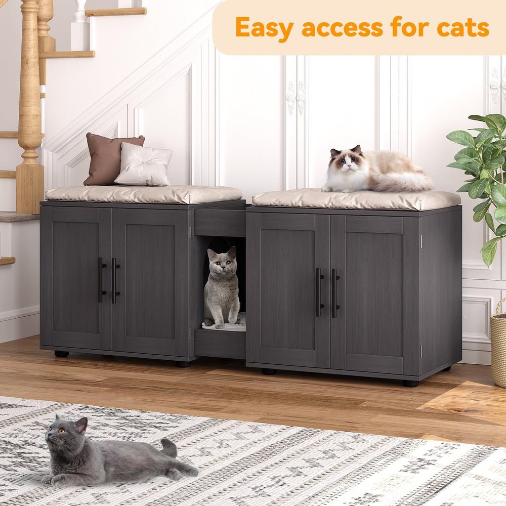 GAOMON multi-functional furniture serving as litter enclosure and décor