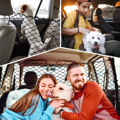 GAOSPD dog net fits most SUVs and trucks with adjustable hooks.