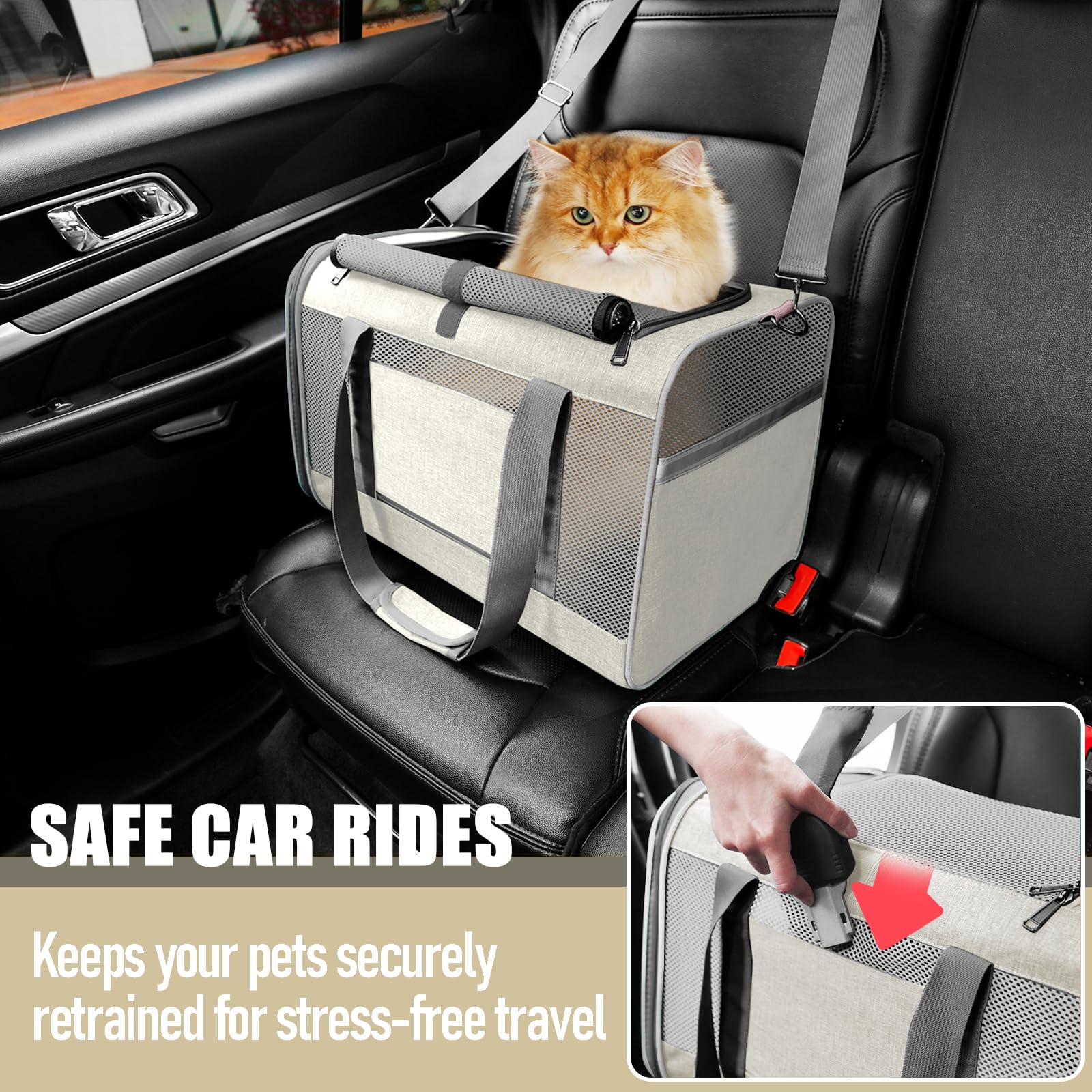 Gapzer auto locking zippers and inner tether for safety