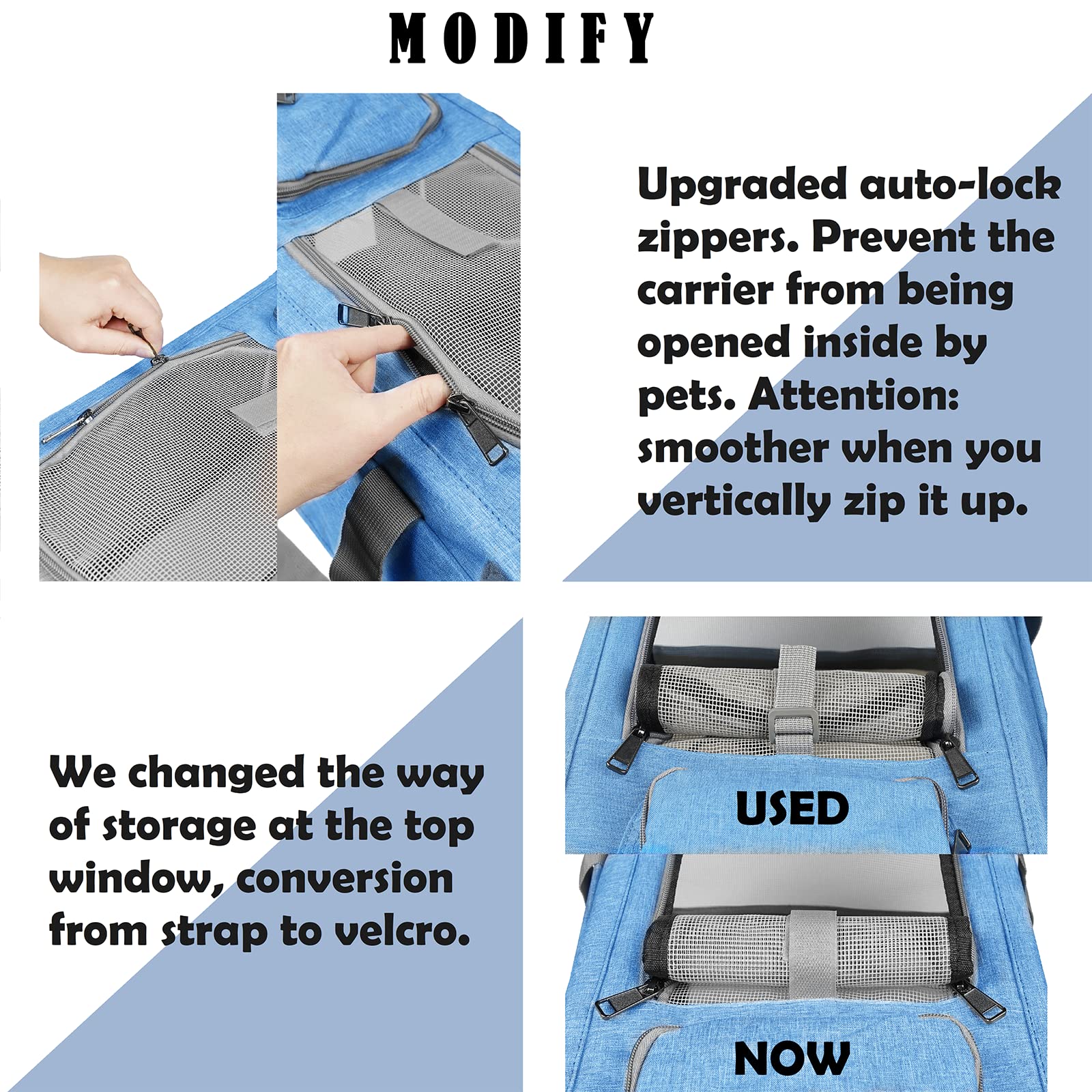 GAPZER collapsible carrier folds flat for compact storage during trips.