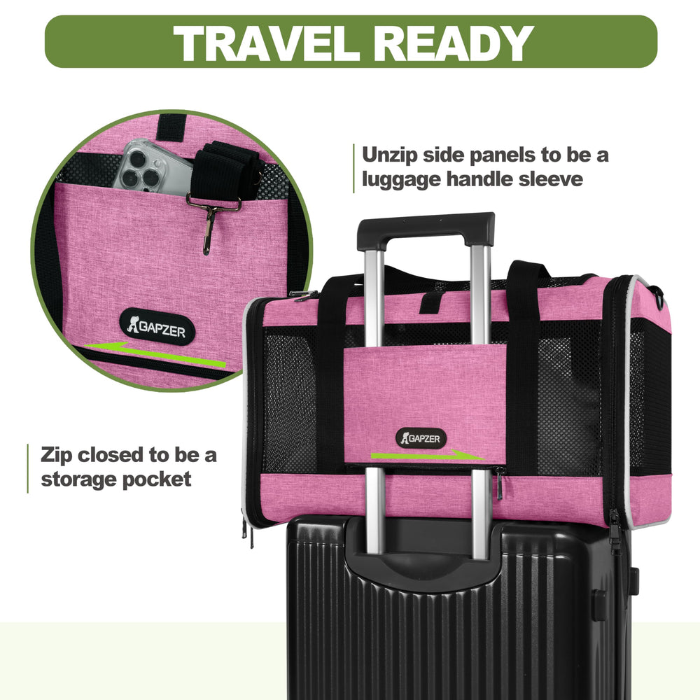 GAPZER cat carrier folds flat for compact storage