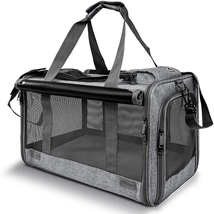GAPZER large cat carrier front view showing spacious interior for pets.