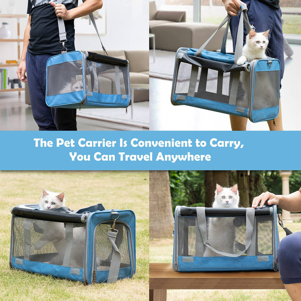 GAPZER privacy blinds can be lowered to calm anxious pets during transit.