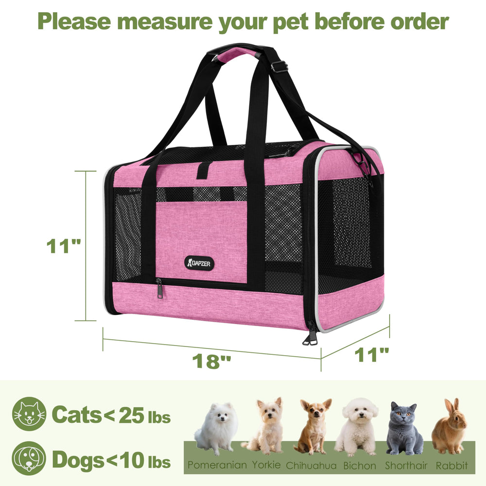 GAPZER cat carrier side door for easy loading and quick checks