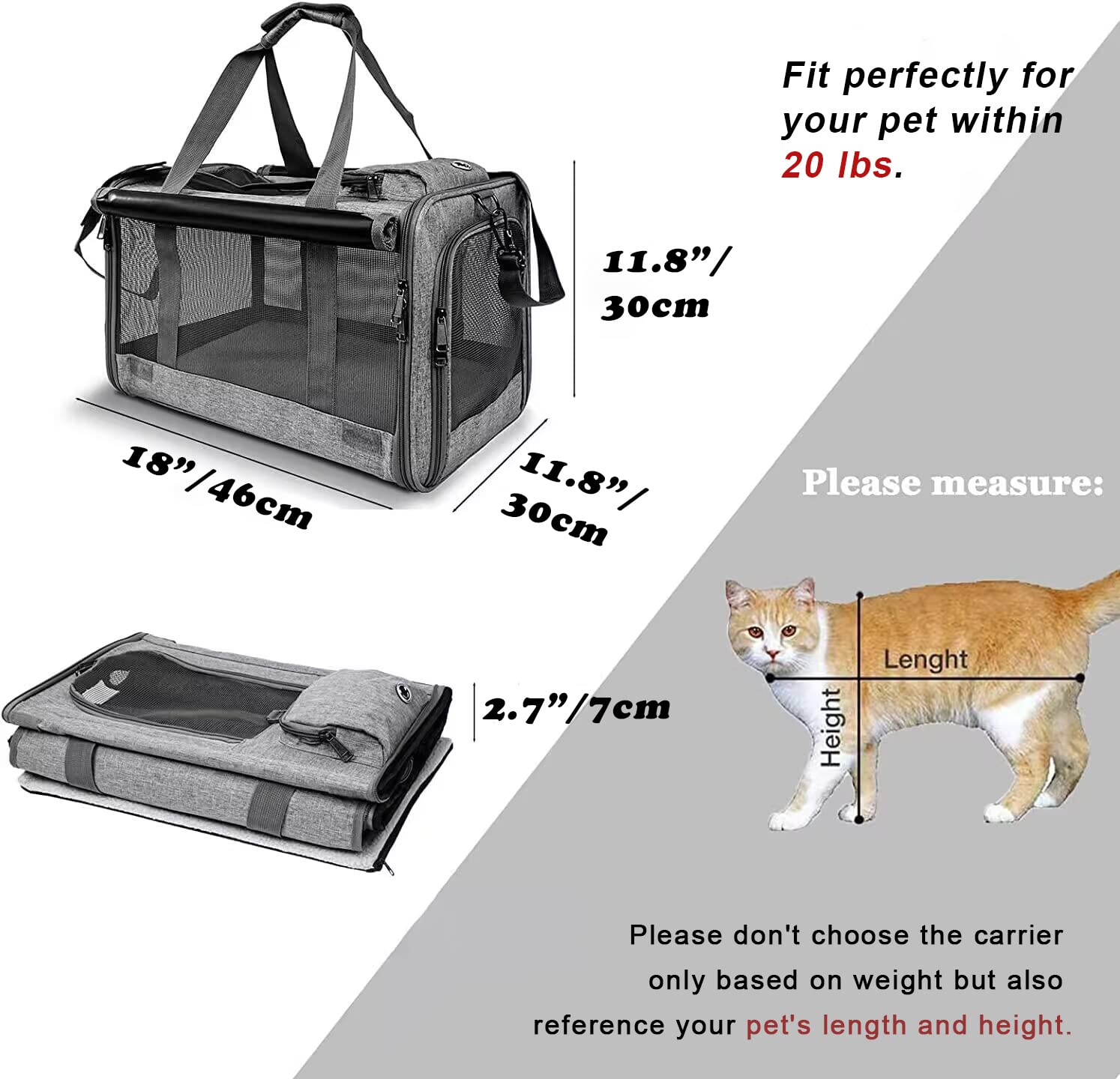GAPZER cat carrier side-entry design enables quick access during outings.
