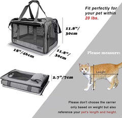 GAPZER cat carrier side-entry design enables quick access during outings.