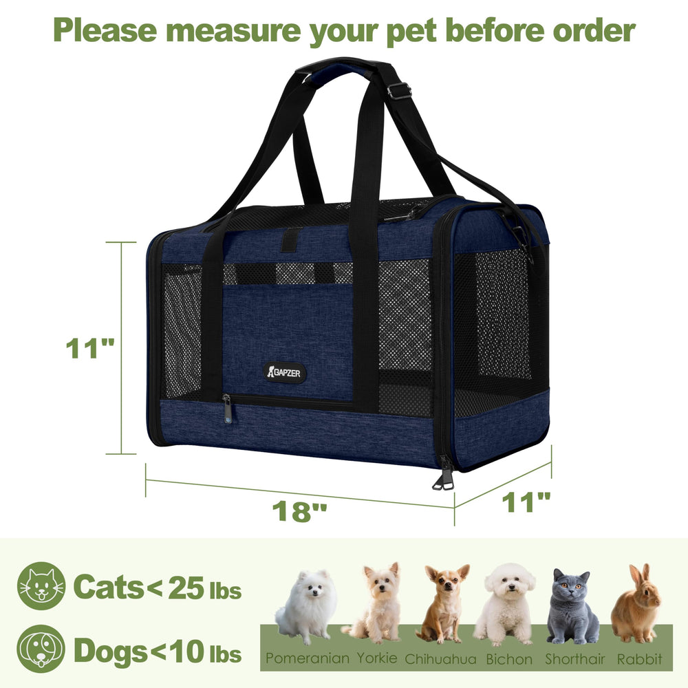 GAPZER carrier with four-sided ventilation mesh for comfortable airflow on trips.