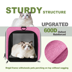 GAPZER cat carrier four-way mesh vents provide airflow