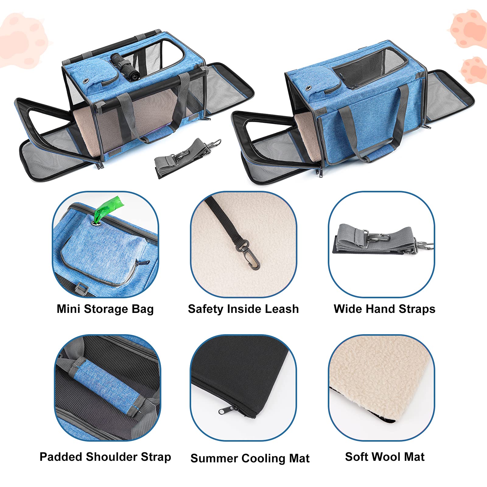 GAPZER washable liner keeps the interior clean and cozy after outings.