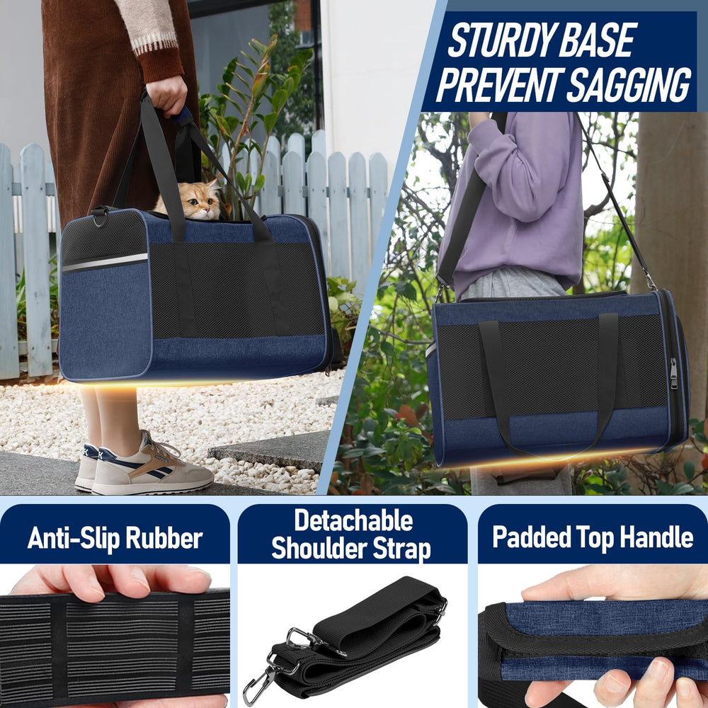 Gapzer navy top-entry opening design, easy loading for pets.