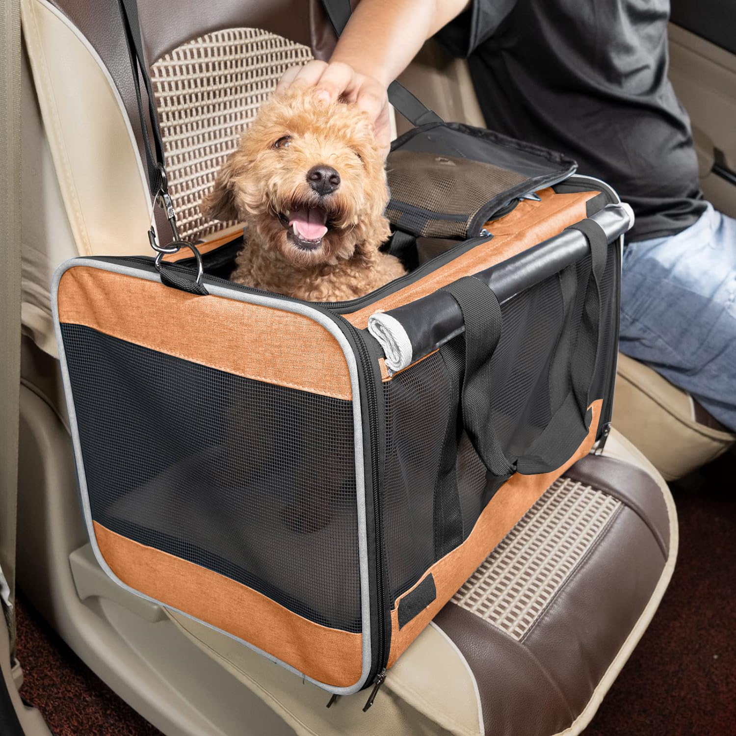 GAPZER Dog Carry Bag adjustable shoulder strap for comfort