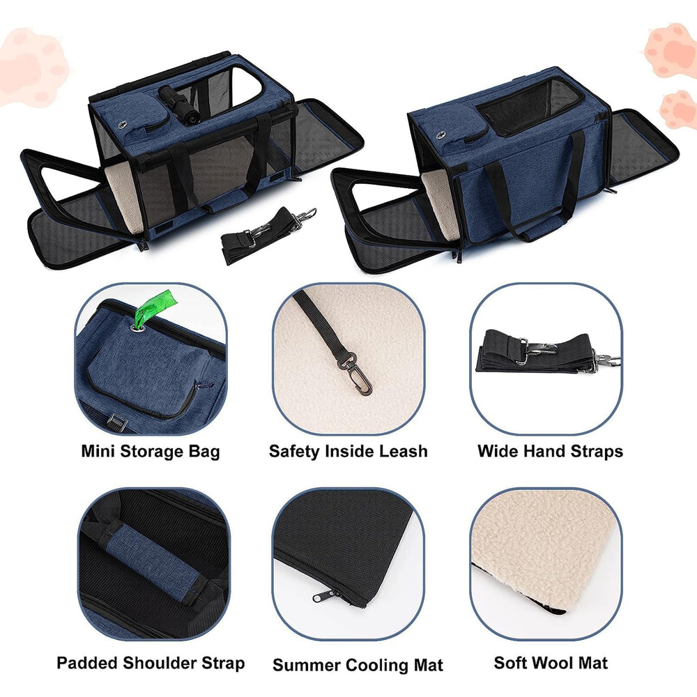 GAPZER large cat carrier washable liner for easy cleaning