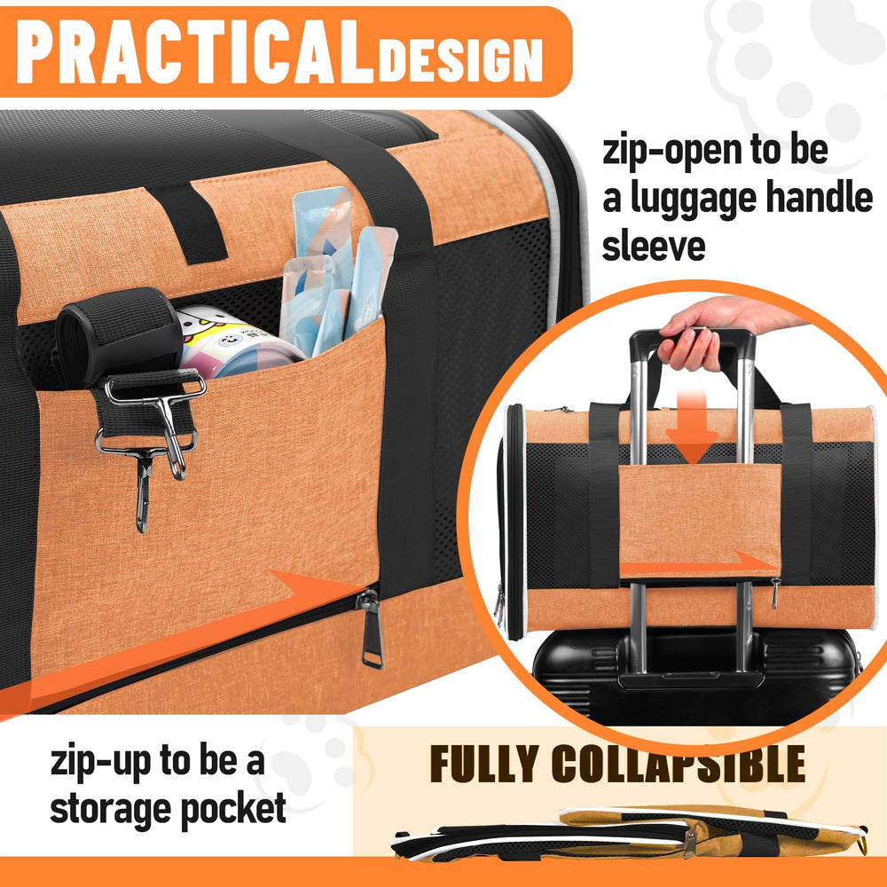 GAPZER Large Cat Carry Bag removable cover enables easy cleaning after outings.