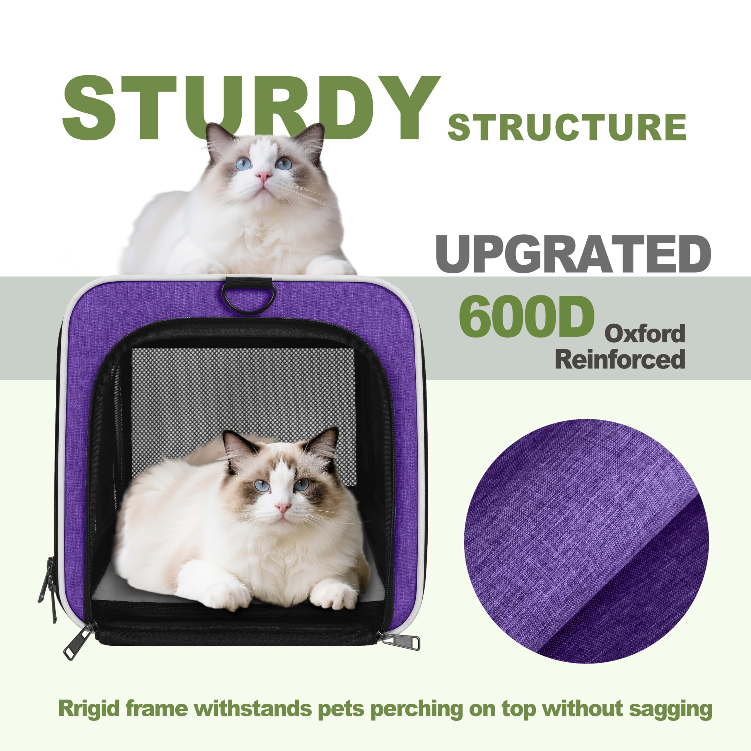 GAPZER Per Carrier adjustable shoulder strap enables hands-free carrying.