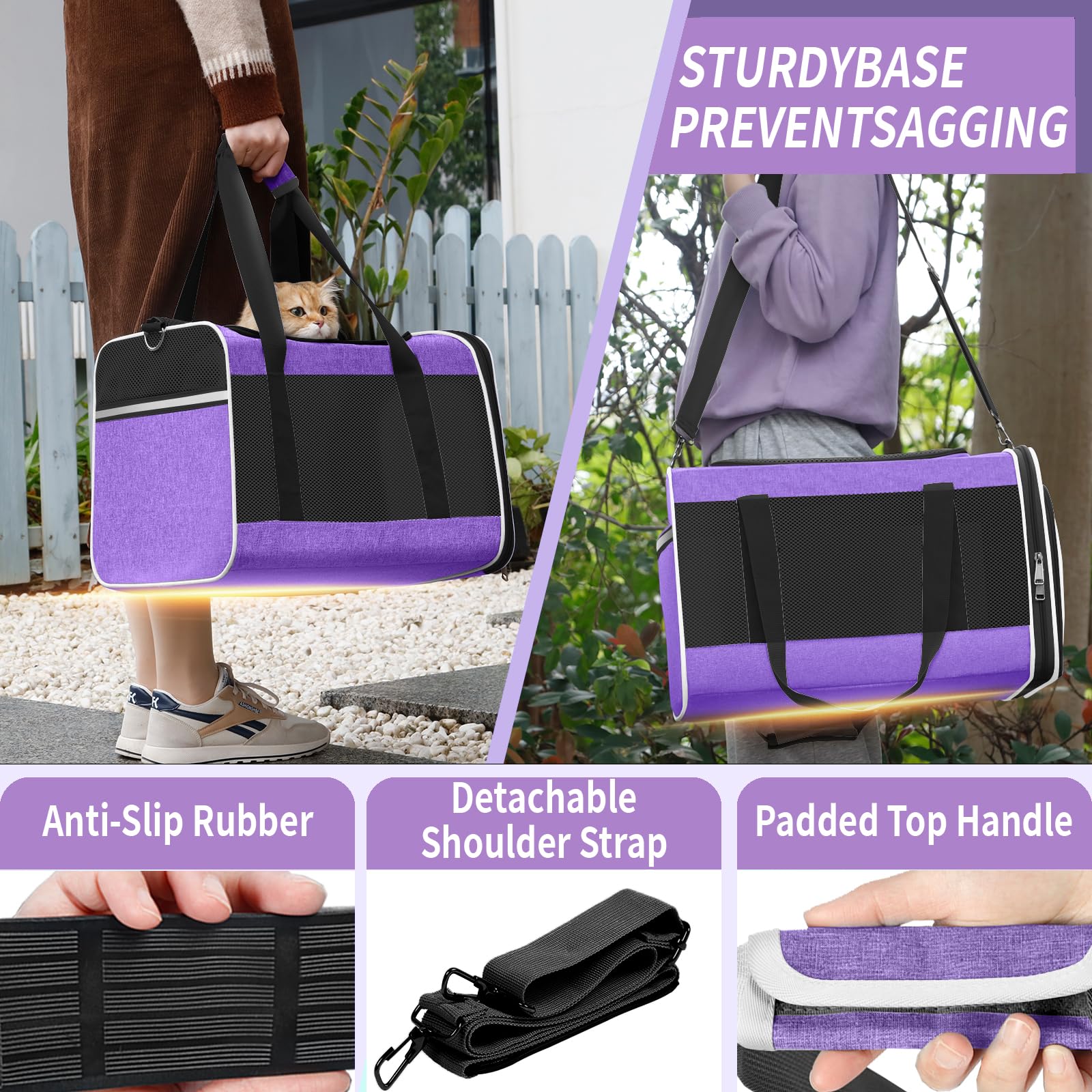 GAPZER collapsible pet carrier stored flat after use