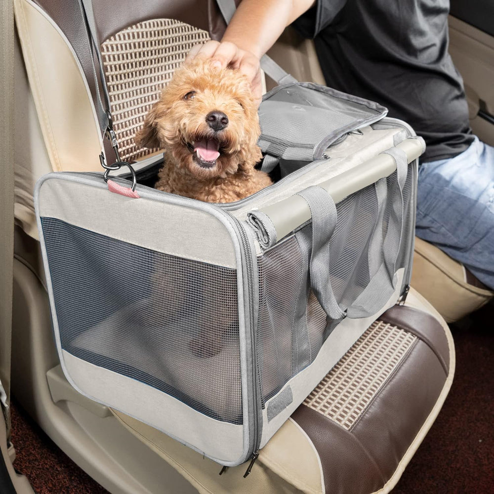 GAPZER carrier collapsible design folds into a pad for storage.