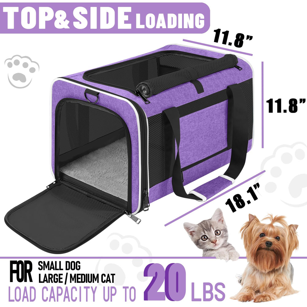 GAPZER pet carrier with five-sided mesh ventilation for airflow