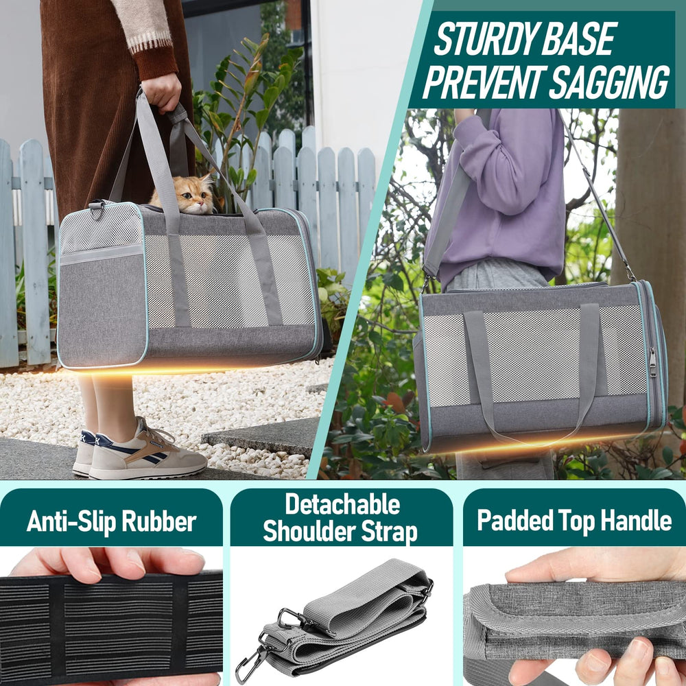 GAPZER pet carrier five-sided ventilation ensures steady airflow