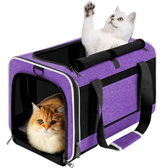 GAPZER pet carrier large-cat top-load entrance for easy loading during travel