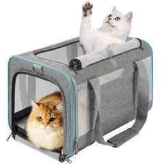 GAPZER pet carrier large cat top load access for easy loading during travel