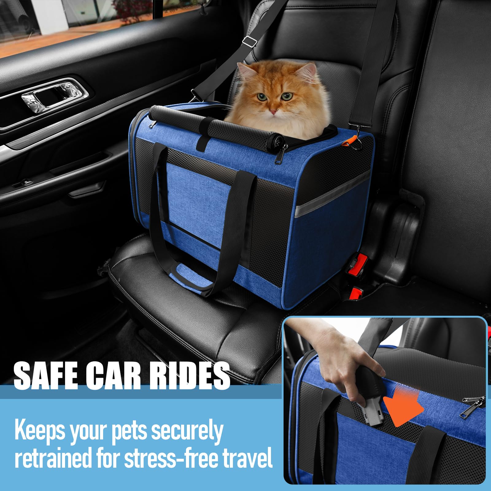 GAPZER pocket and luggage attachment for convenient travel storage.