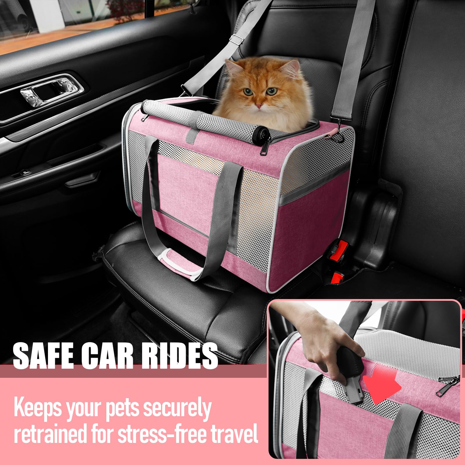 GAPZER roll-up top entrance with Velcro eases loading.