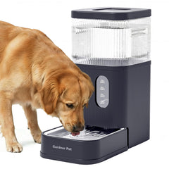 Gardner Pet 11L gravity water-feeder with stainless bowl for pets.