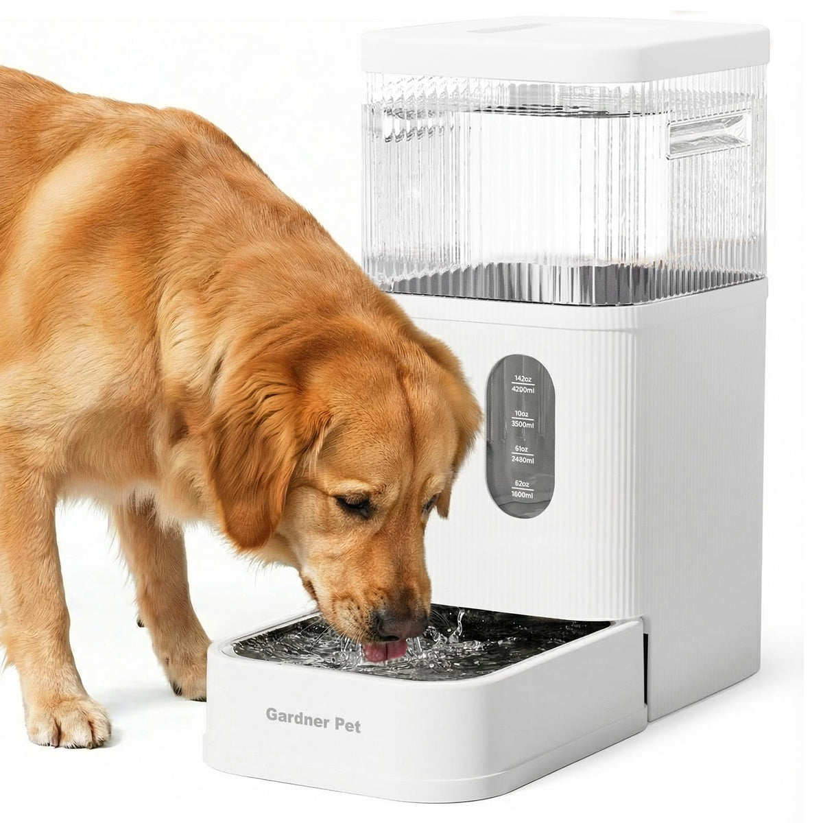 Gardner Pet 2.9-gallon water bowl dispenser for multi-pet households.