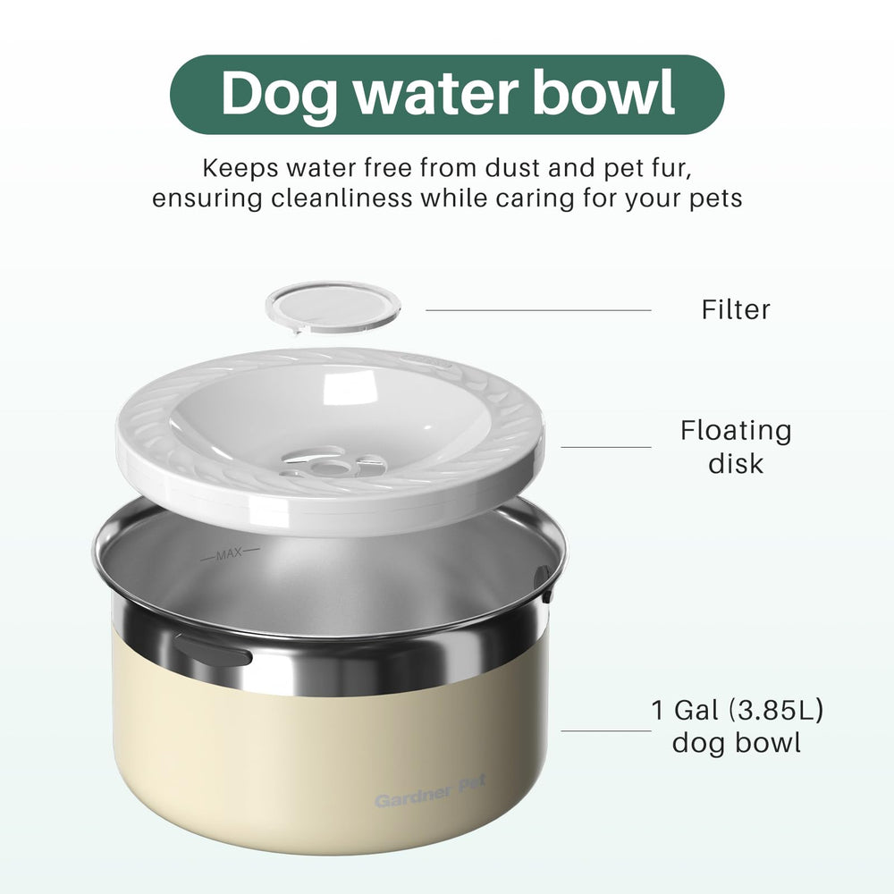 Gardner Pet 304 stainless steel construction is rust-resistant and odor-free.