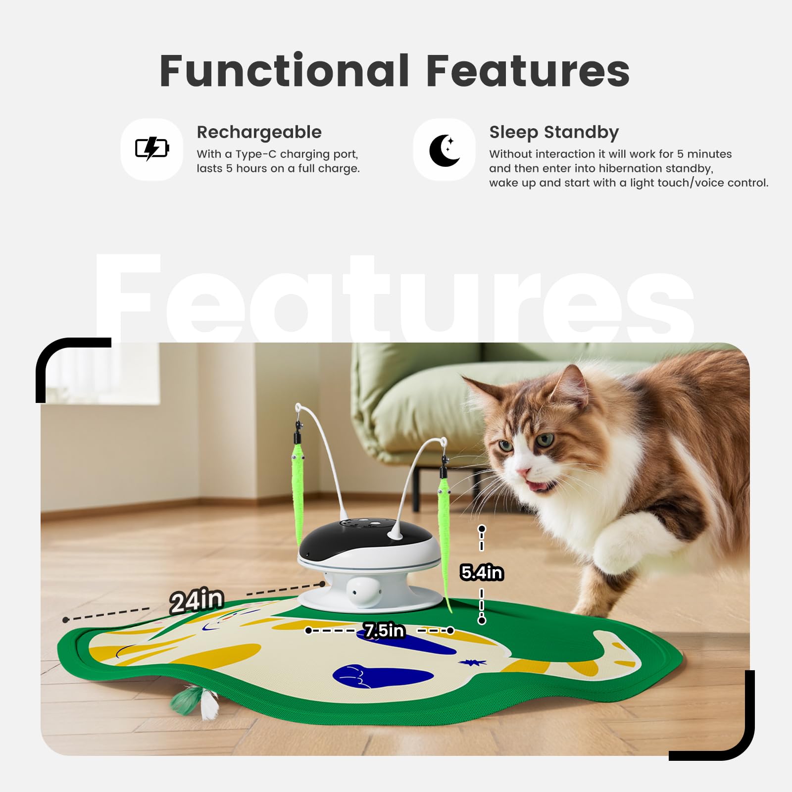 Gardner Pet 5-in-1 laser chase for active cats