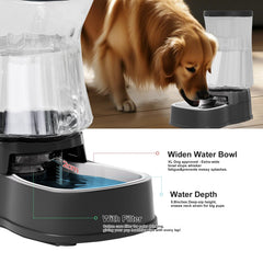Gardner Pet anti-tip base design provides stable hydration for active pets