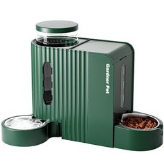 Gardner Pet automatic gravity feeder front view, ideal for easy daily pet meals.