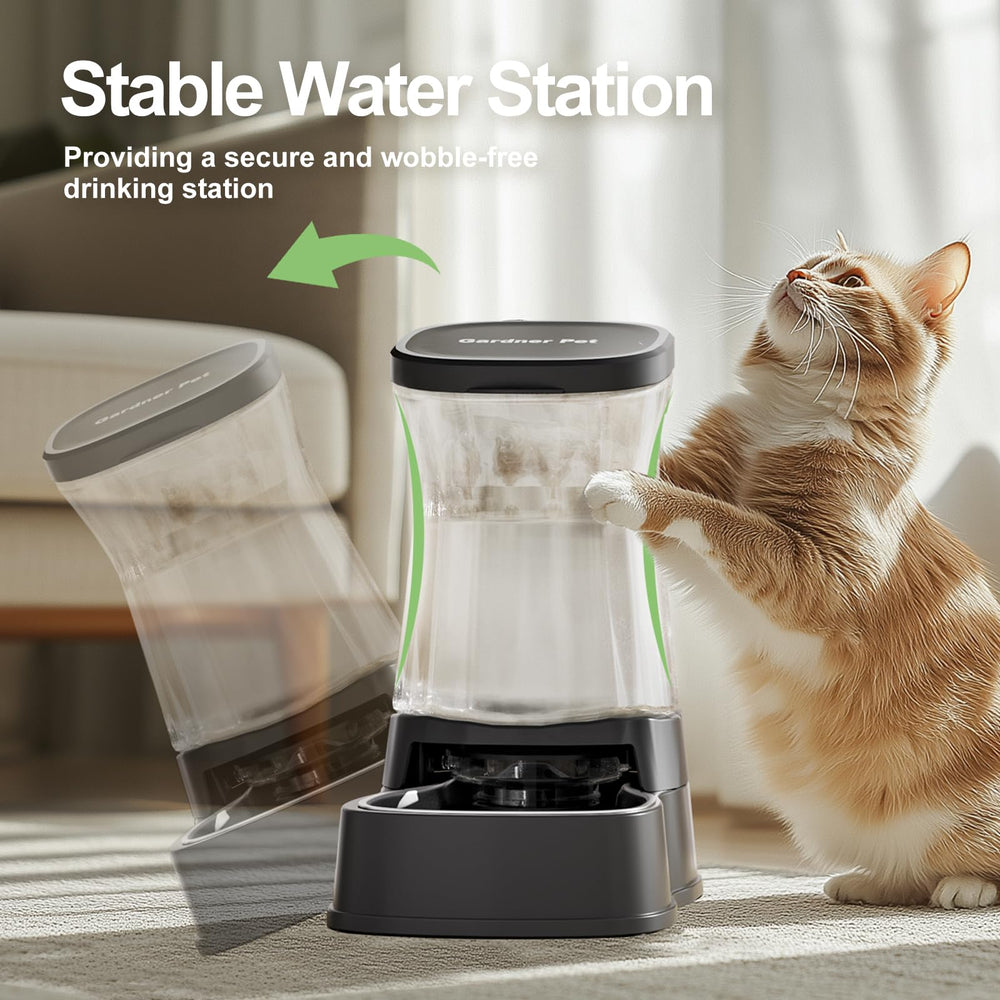 Gardner Pet full-capacity gravity dispenser ready for busy households.