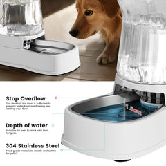Gardner Pet stable-base highlights non-slip design for secure drinking during play.