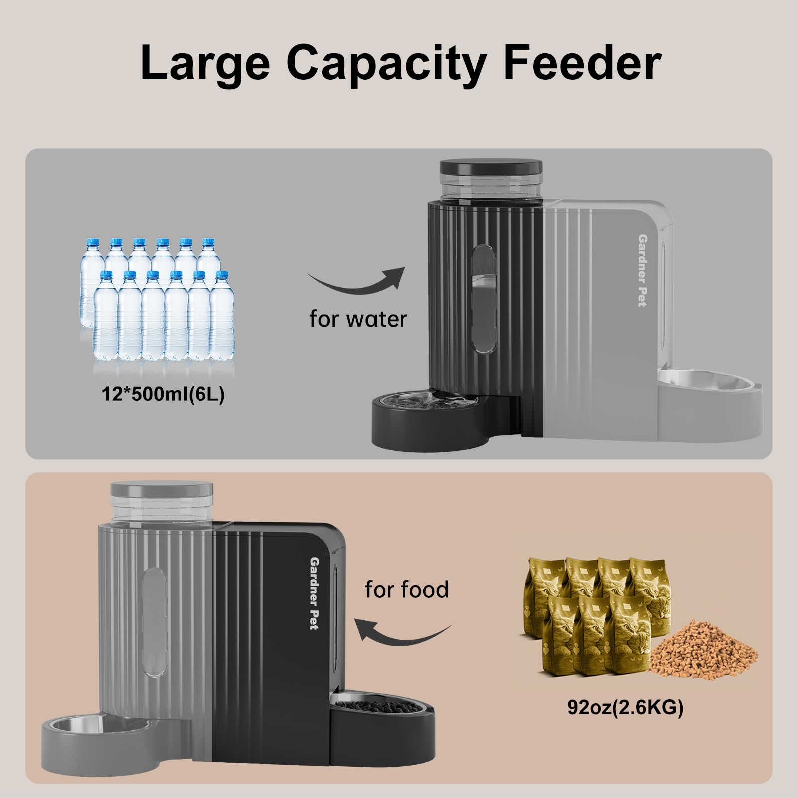 Gardner Pet BPA-free materials ensure safe, healthy feeding.