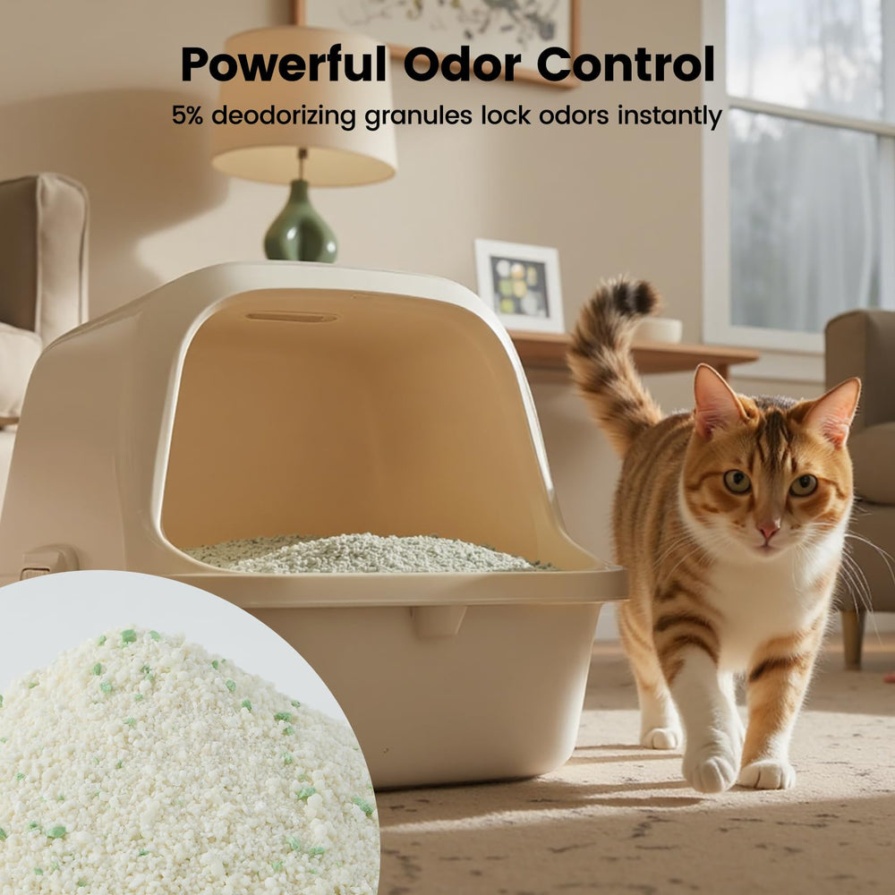 Gardner Pet Cassava Cat Litter fast-clumping for easy scooping.
