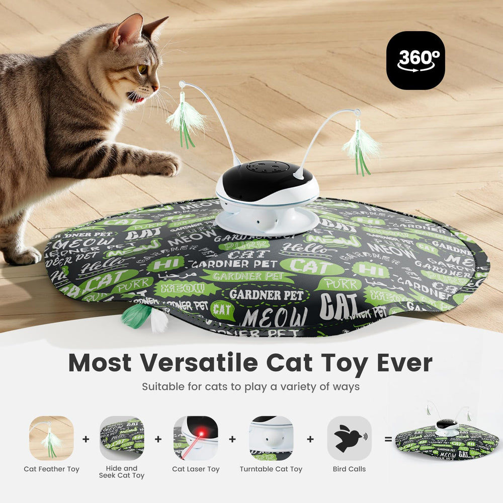 Gardner Pet Cat Laser Toy side view highlighting laser dot chase for focused play.
