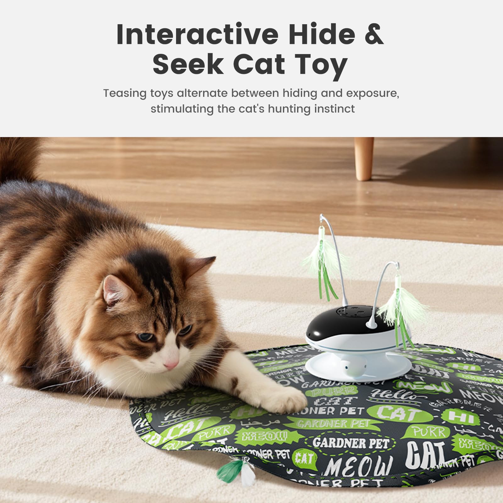 Gardner Pet Cat Laser Toy USB charging for convenient rechargeable fun.