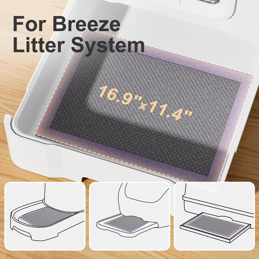 Gardner Pet cat pad refills leak-proof bottom prevents urine from reaching floors.