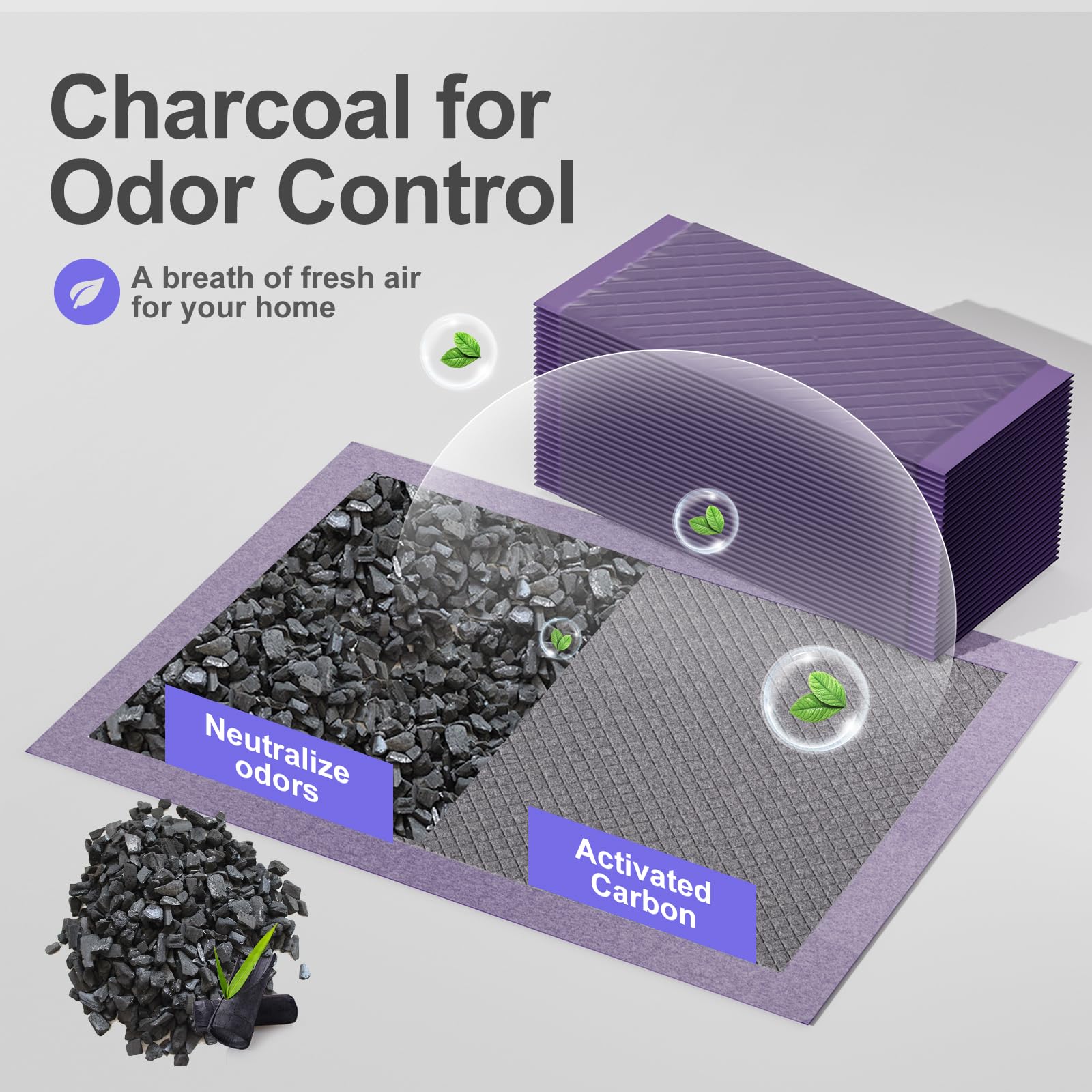 Gardner Pet cat pad refills odor-control with activated carbon freshens air around the litter area.