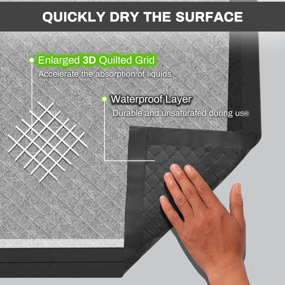 Gardner Pet Charcoal Puppy Pads 28x34 inches shown in large size context