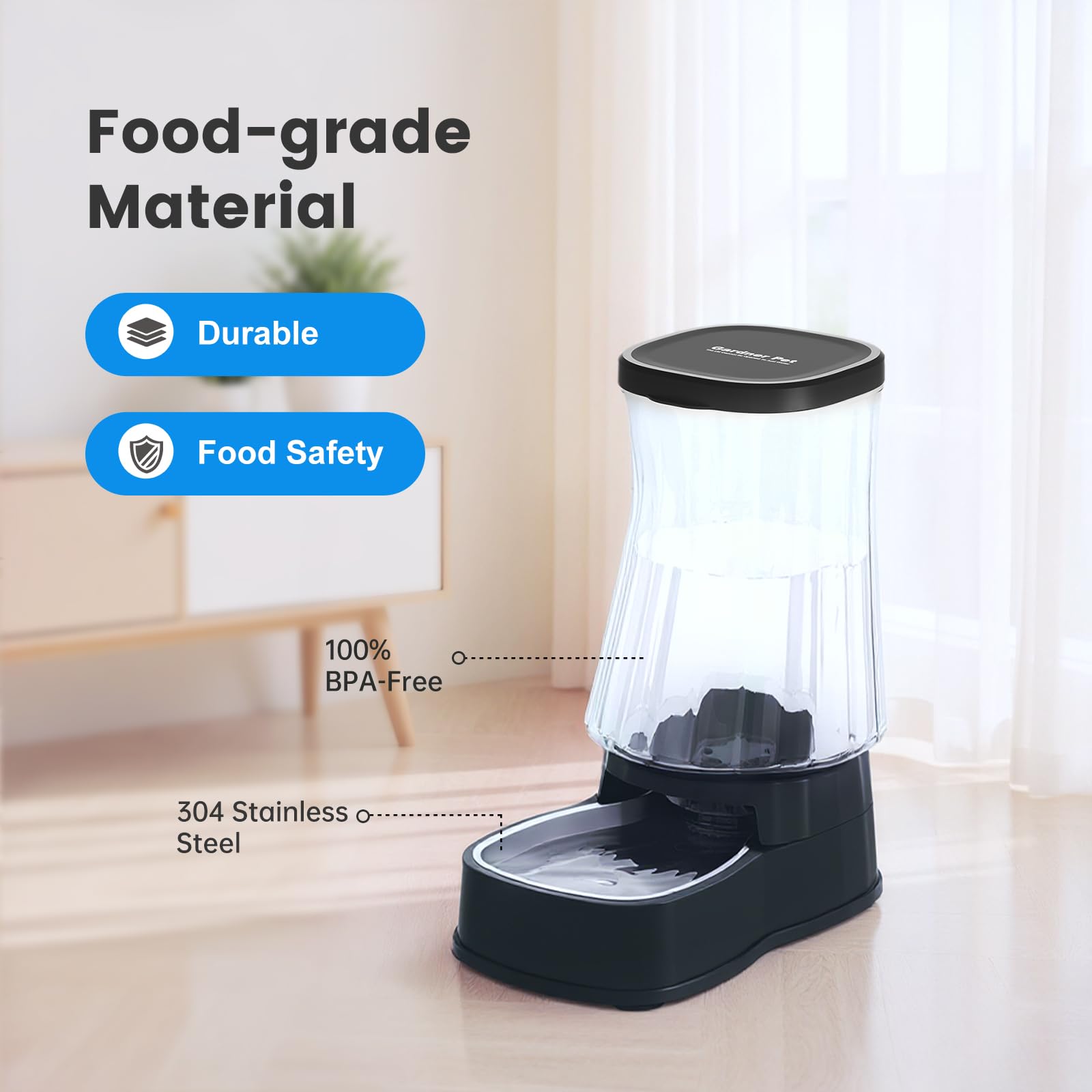 Gardner Pet detachable cleaning system makes tool-free maintenance quick